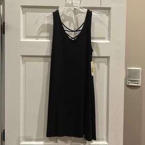 Brand new Black tank dress with tags size Large